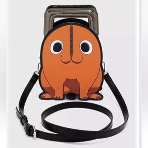 Charming Orange Character Crossbody Bag
